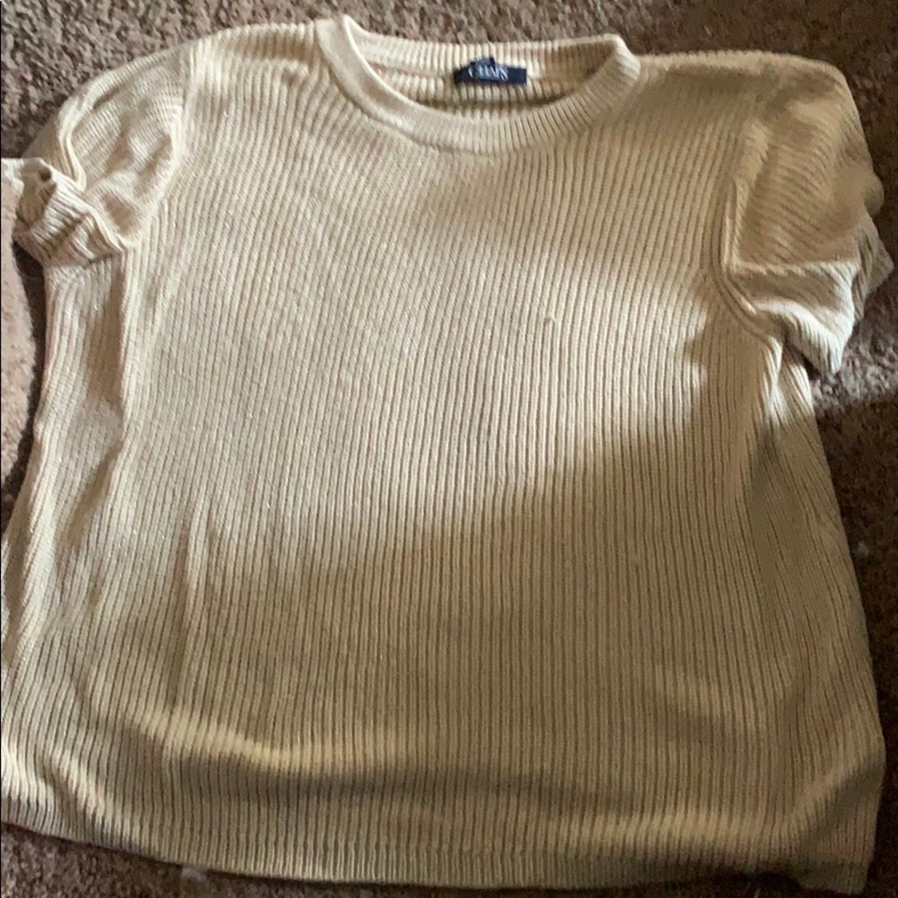 Beige shirt with sparkles